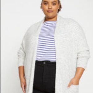 Universal Standard “Fuzzy Duster” Longline Open Cardigan